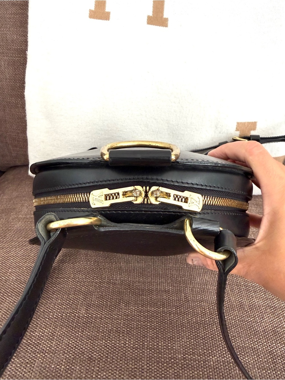 Authentic Louis Vuitton Mabillon back pack black Epi leather M52232 - Picture 10 of 16